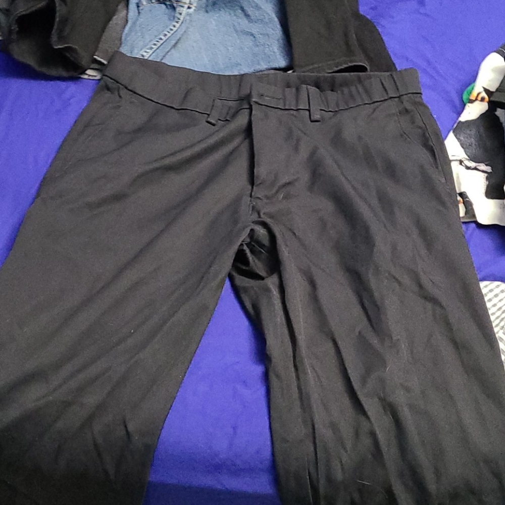 Haggar Men's Black Slacks